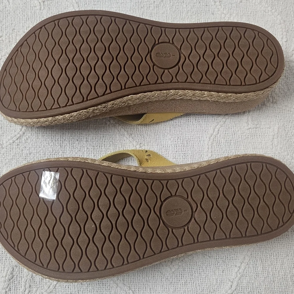 Revitalign‎ Sunshine Yellow Kate Wedge Comfortable Summer Vacation Beach Sandal